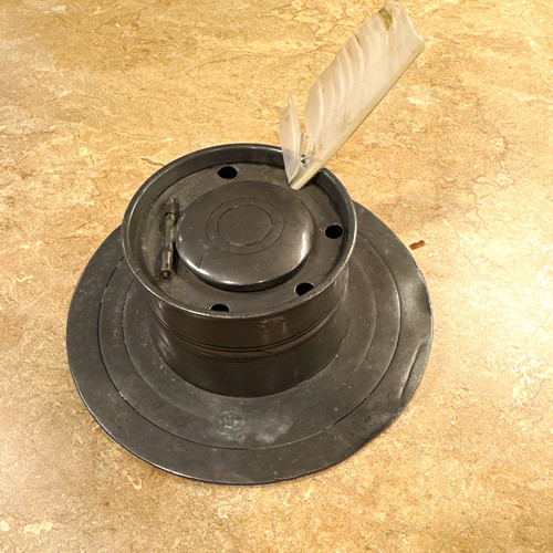 Antique pewter ship capstan - pewter,