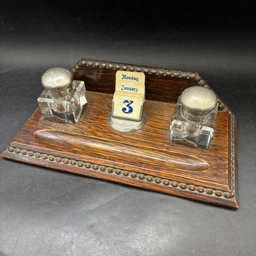 Antique desk stand two - desk, ink