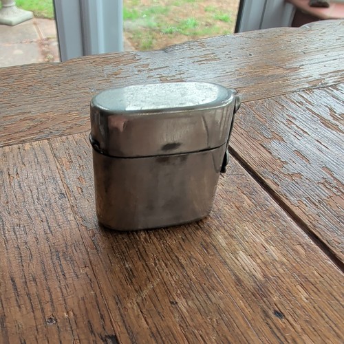 Vintage silver metal - -, tavel