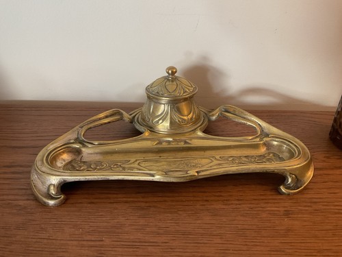 Antique art nouveau - brass, desk