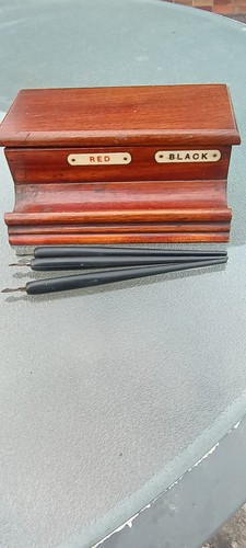 Inkwell antique two - inkwell,