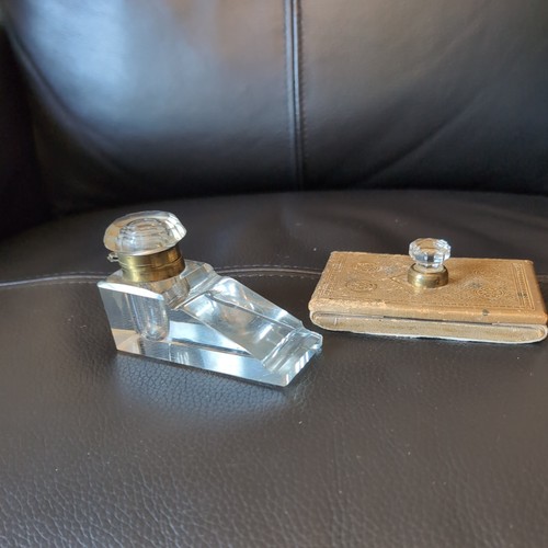 Antique cut glass - , and
