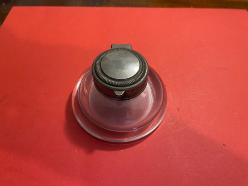Antique clear glass capstan - antique,