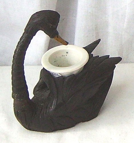 Inkwell antique carved - ,