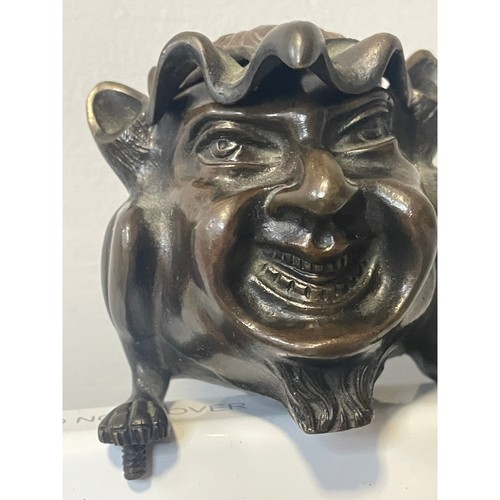 Antique bronze gargoyle - bronze,