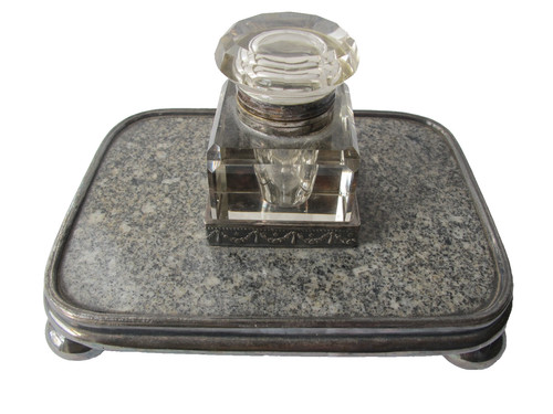 Antique silver plate granite - antique,