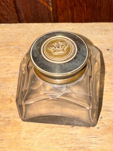 Antique crown top inkwell - antique,