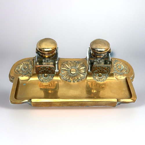 Antique art nouveau brass - antique,