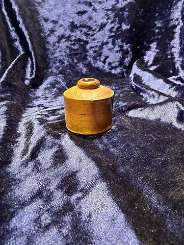 Vintage brass inkwell - brass, pot