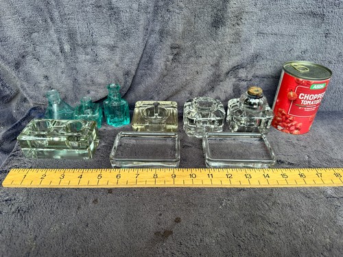 Lot antique vintage glass - antique,