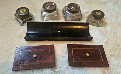 Vintage writing slope glass - vintage,