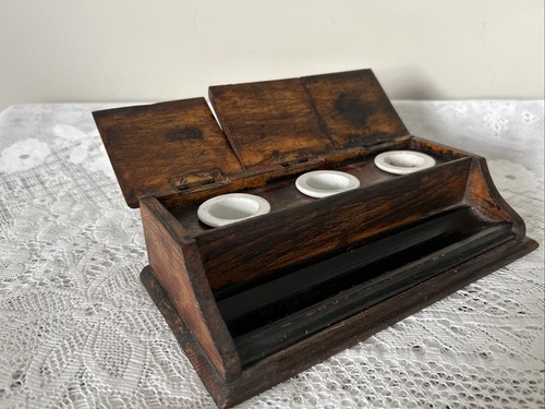 Antique desk tidy - tidy, ink
