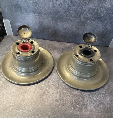 Antique pewter capstan - antique,