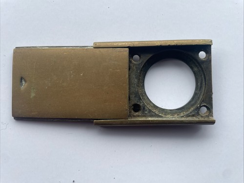 Antique brass desk inkwell - brass,