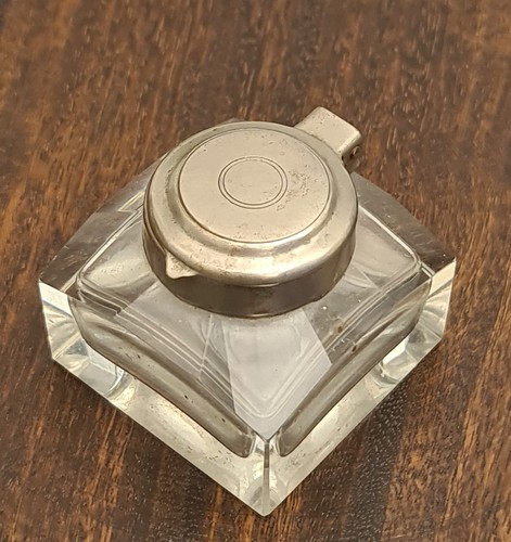 Antique ink well metal - ink,
